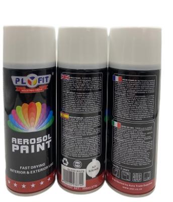 China Fast Drying Acrylic Spray Paint Glossy Aerosol Spray Paint Smooth Finish / High Coverage for sale