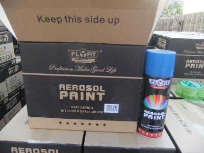 中国 Black Color Graffiti Spray Paint 400ml fast drying Good Fastness Coloring Effects 販売のため