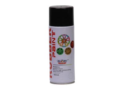 China Non Toxic Rubber Automotive Aerosol Paint , Hard Wearing Black Spray Paint For Metal for sale