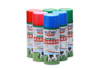中国 動物の印のブタ/ヒツジ/牛無光沢の赤いスプレー式塗料のための赤い青緑のスプレー式塗料 販売のため