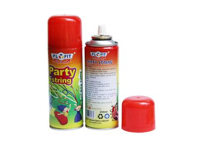 China Party / Wedding Silly String Spray Streamer , Red / Blue / Yellow Crazy String Spray for sale