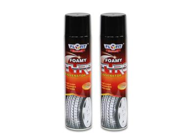 China High Gloss Car Care Products Polish Foam Tire Shine Spray Products Long Lasting for sale