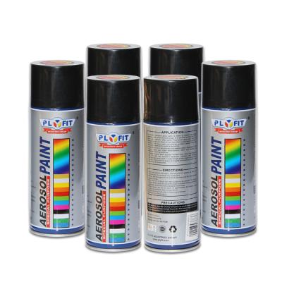 China Low Chemical Odor Acrylic Spray Paint Black Silicone Resin Non Toxic Heat Resistant for sale