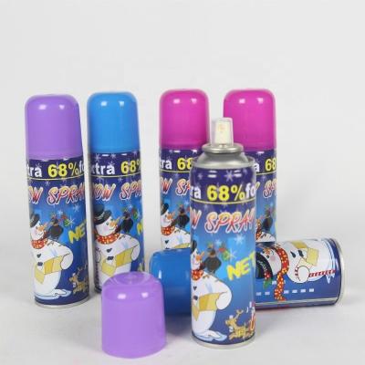 China Resin 200ml Tinplate Can Flake Snow Spray For Celebration Party for sale