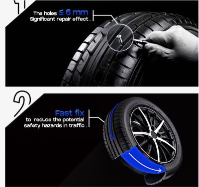 Chine Mastic de pneu de voiture de gonfleur de pneu de joint de piqûre du secours 450ml avec MSDS à vendre