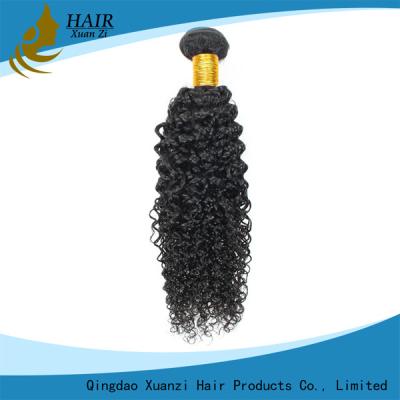China Armadura micro del pelo rizado de Brown oscuro del lazo, extensiones reales del cabello humano de la fusión en venta
