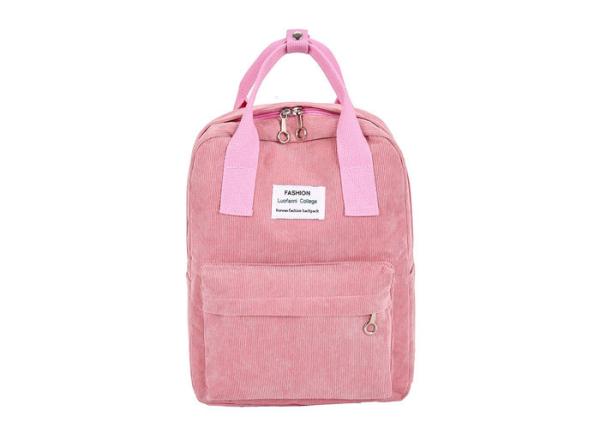 Quality Kids Pink Cotton Backpack With Handle School Top Handle Backpack for sale
