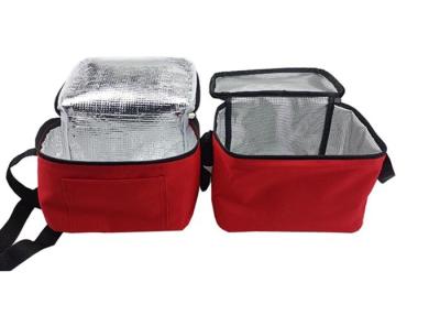 China aangepast 600D polyester geïsoleerde koeler Tote Bag Met Zipper Te koop