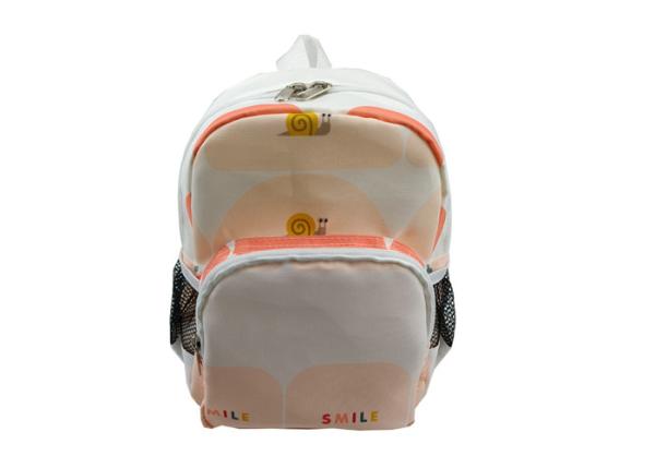 Quality 600D Polyester Zipper Backpack Light Pink Backpack For School for sale