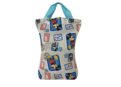 China 210D Polyester Disney Cotton Tote Bags Short PP Full Color Printing for sale