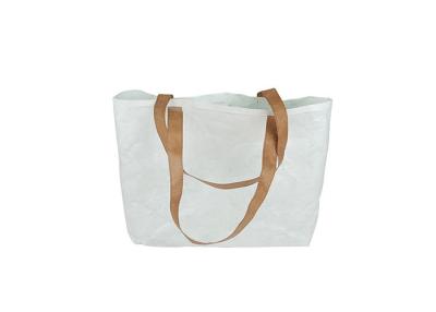 China Two-tone Big Capacity Tyvek Tote Bag, Dupont Kraft Paper Shopping beach bag for sale