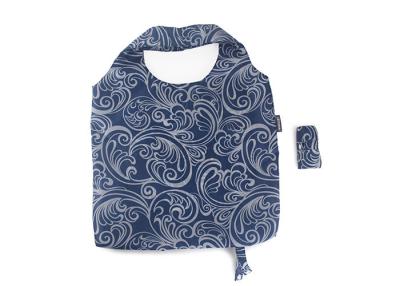 China Supermarket Reusable Folding Tote Bag Travel Nylon Foldable Reusable Shopping Bags for sale