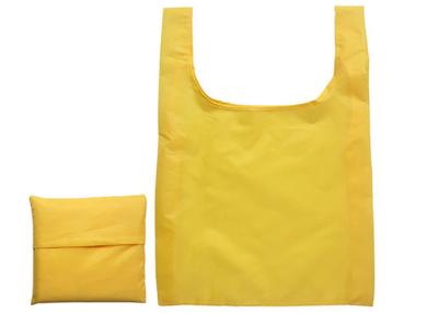 China Breathable Folding Polyester Tote Bags 190T T Shirt Reusable Shopping Bag for sale