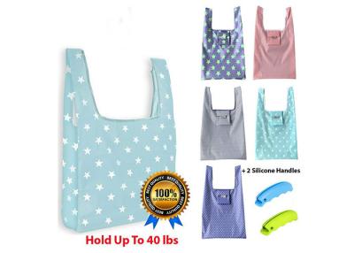 China Oxford 210D Folding Tote Bag Reusable Bag That Folds Into Itself for sale