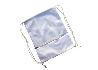 China Polyester Mesh Cinch Sack Bag Custom Drawstring Backpack 30cm*35cm for sale