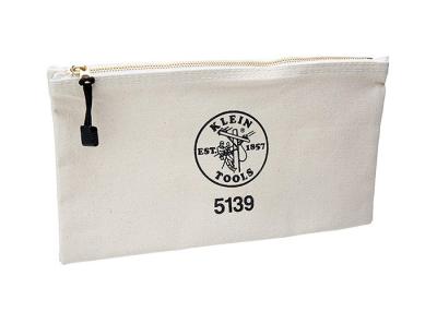China Custom Canvas Makeup Bag Small 10A Zip Top Canvas Tote White for sale