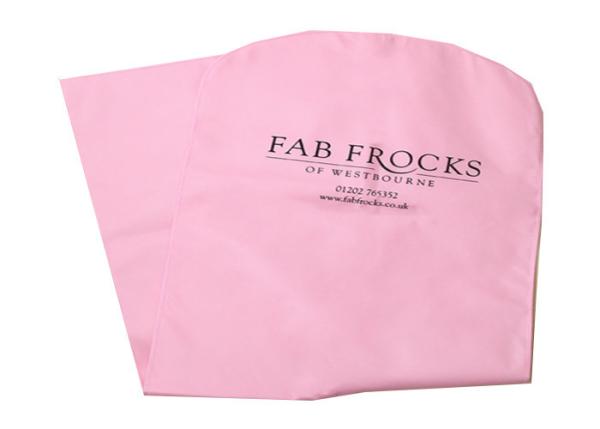 Quality Pink 60x100cm Non Woven Garment Bag Waterproof Dress Cover Bag for sale