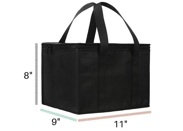 Quality Lightweight Lunch Cooler Tote Bag 120GSM Silk Screen Thermal Tote for sale