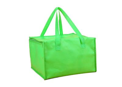 China Milk Green Cooler Tote Bag Thermal Insulated Dry Aluminum Food Delivery for sale
