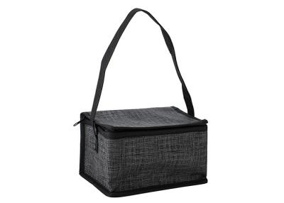 China Black Food Non Woven Cooler Bag Recycle Insulated Tote Lunch Bag for sale