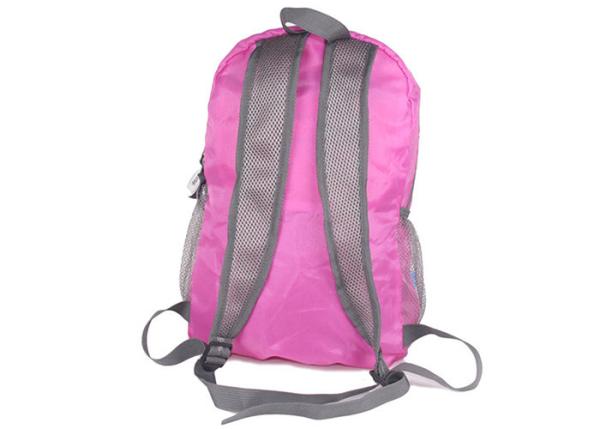 Quality Customized Pink Rucksack Lightweight Fold Up Backpack Knapsack for sale