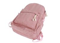 Quality Customized 100% Cotton Backpack Pink Beige Corduroy Back Pack for sale