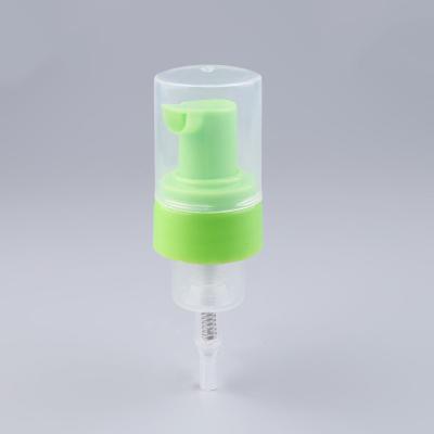 China Sanitizer Soap Dispenser Plastic Foam Pump Green 28mm Hand for sale