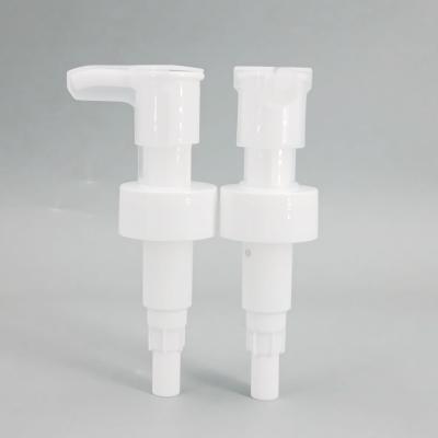 中国 33mm 33/410のローション ディスペンサー ポンプ白いプラスチック シャンプーのシャワーのゲル ポンプ 販売のため