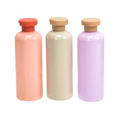 China 300ml Customized Flip Top Cap Rounder Shoulder Lotion Shampoo Gel PET Bottle for sale