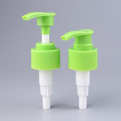 China 24/410 28/410 Green Plastic Lotion Dispenser Pump Shower Gel Shampoo Soap Screw Pump for sale