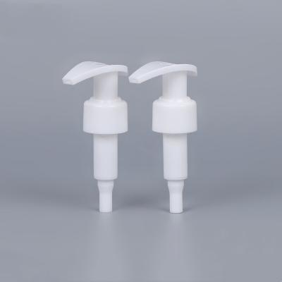 Chine 24/410 pompe à lotion de 24 mm en plastique blanc pompe à commutateur gauche et droite à vendre