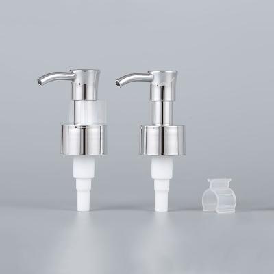 China 24 mm 24/410 Lotion Dispenser Pumpe Aluminium Shampoo Schraubenpumpe für Flasche zu verkaufen