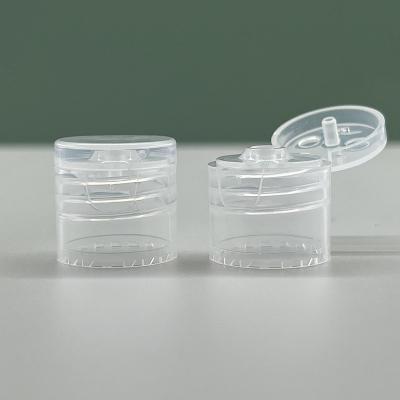 Chine 20 mm 20/415 Cap et couvercles plastique transparent Flip Top vis Cap pour bouteille à vendre