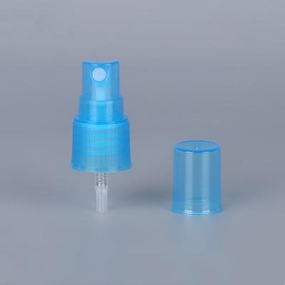 China 18/410 Plastic Fine Mist Sprayer 18mm Blue Perfume Pump Alcohol Spray For Bottle for sale