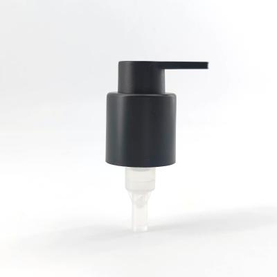 China 28mm 28/410 Schwarzer Lotion Dispenser Plastik-Lange Düse Shampoo Gel Schraubenpumpe zu verkaufen