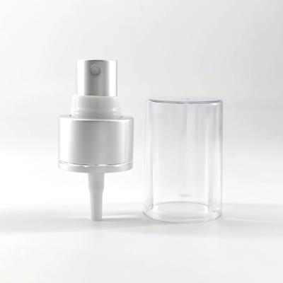 China 24mm 24/410 Sliver Aluminum Fine Mist Sprayer Perfume Serum Toner Pump Dispenser for sale