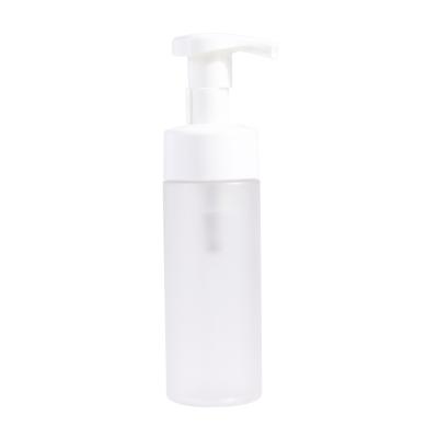 China 100ml 150ml PET Frosting Plastic Foam Pump Bottle For Facial Cleanser Cleansing Mousse for sale
