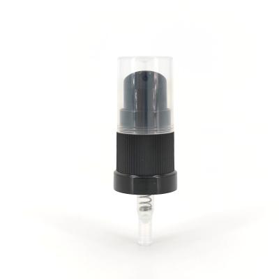 China 18mm 18/415 Black Plastic Pump Dispenser For Cream Lotion Foundation Primer for sale