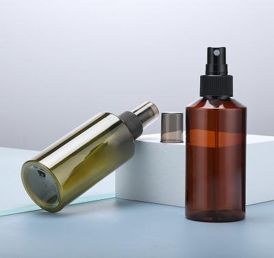 中国 100ml 150ml Green Amber PET Hydrosol Toner Spray Bottle Cosmetic Packaging 販売のため