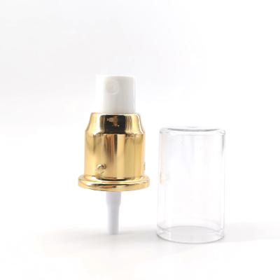 China 20mm 20/410 Gold Aluminum Fine Mist Sprayer Misting Pump Dispenser Bottle Top for sale