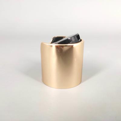 Китай Алюминиевая пластиковая верхняя часть диска золота серебра крышки бутылки 24/410 винта продается