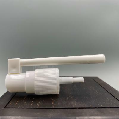 China 20 410 White Pp Plastic Fine Mist Sprayer Nozzles Oral Cavity 360 Degree Rotation Nasal for sale
