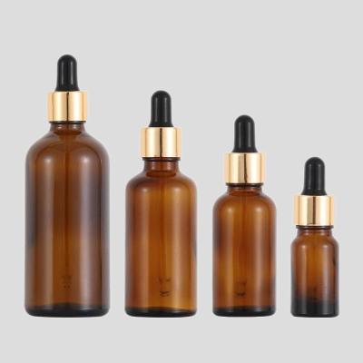 China 2ml 10ml Amber Glass Essential Oil Dropper Bottles 30ml 100ml 15ml 20ml 50ml for sale