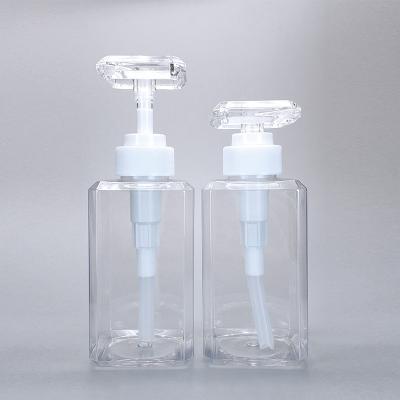 China 10oz 300ml Pet Empty Shampoo Bottles With Pump Containers Plastic Foaming Soap Dispenser for sale
