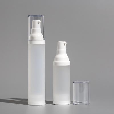 China 15ml 20ml 30ml 50ml Plastic Airless Pump Bottles Dispenser Vacuum Travel Bottling Container for sale