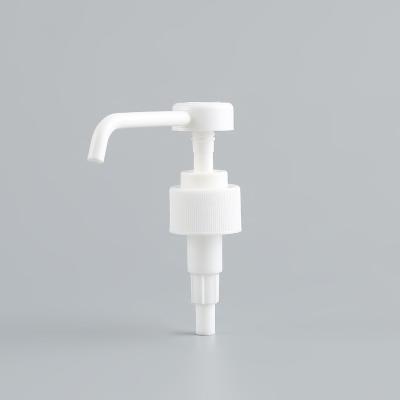 중국 플라스틱 흰색 긴 노즐 로션 펌프 28/410 24/410 교체 로션 펌프 헤드 나사 판매용