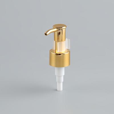 Chine Shampooing en plastique de pompe de distributeur de lotion d'or en métal 28/410 24/410 remplacement de distributeur de pompe de lotion à vendre