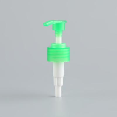 China Screw Lotion Pump 28mm 20mm 20/410 28/410 Clear Green Lotion Pump Cap Packaging for sale