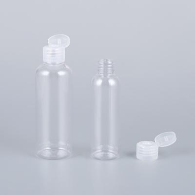 China 60ml 100ml PET Reusable Toner Lotion Serum Hydrosol Clear Flip Top Cap Bottle for sale