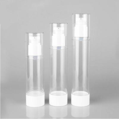 China 1 Oz Airless Pump Bottles 15ml 30ml 50ml Airless Pump Cosmetic Bottle for sale